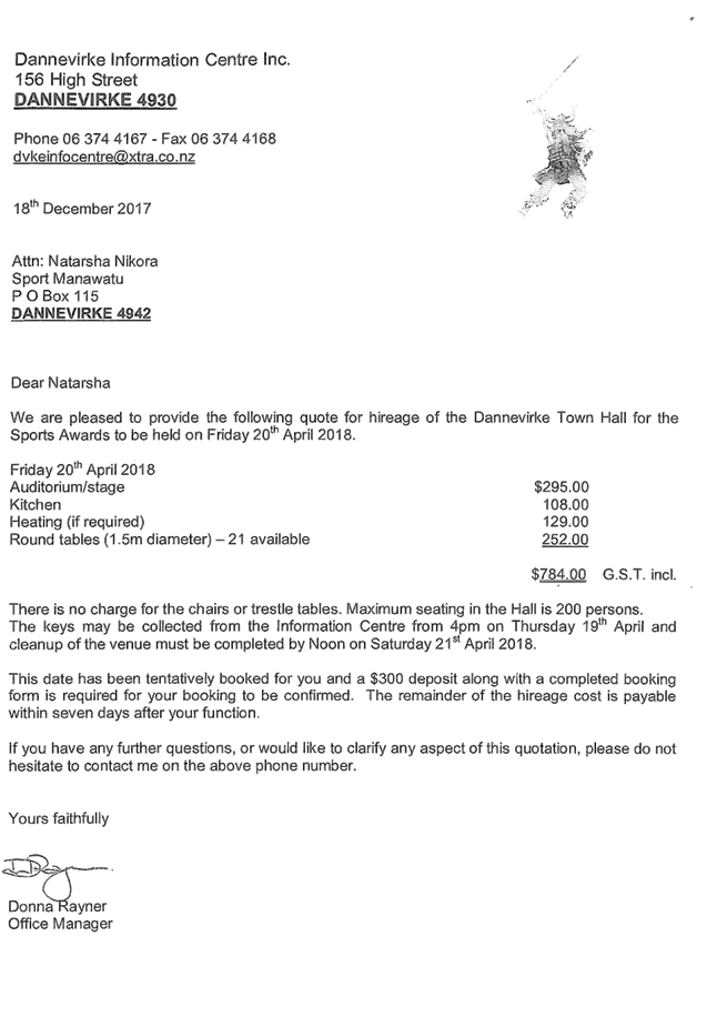 Agenda of Dannevirke Community Board meeting 5 February 2018